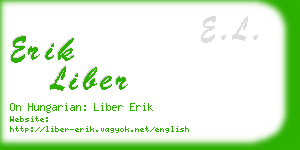 erik liber business card